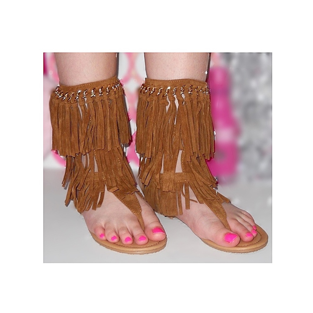 Favorite Girls Fringe Sandal ⭐️